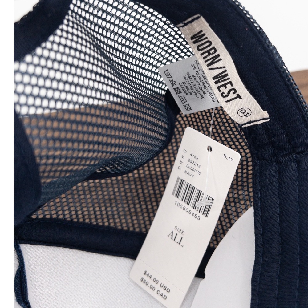 Anthropologie Worn/West Alpine Club Members Only Trucker Hat Après Ski Snapback - Picture 4 of 4